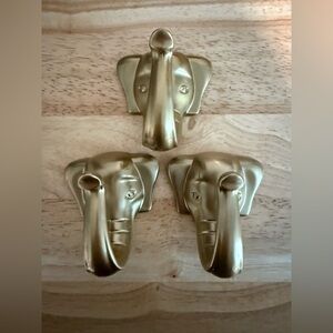 Gold Elephant Hook Set